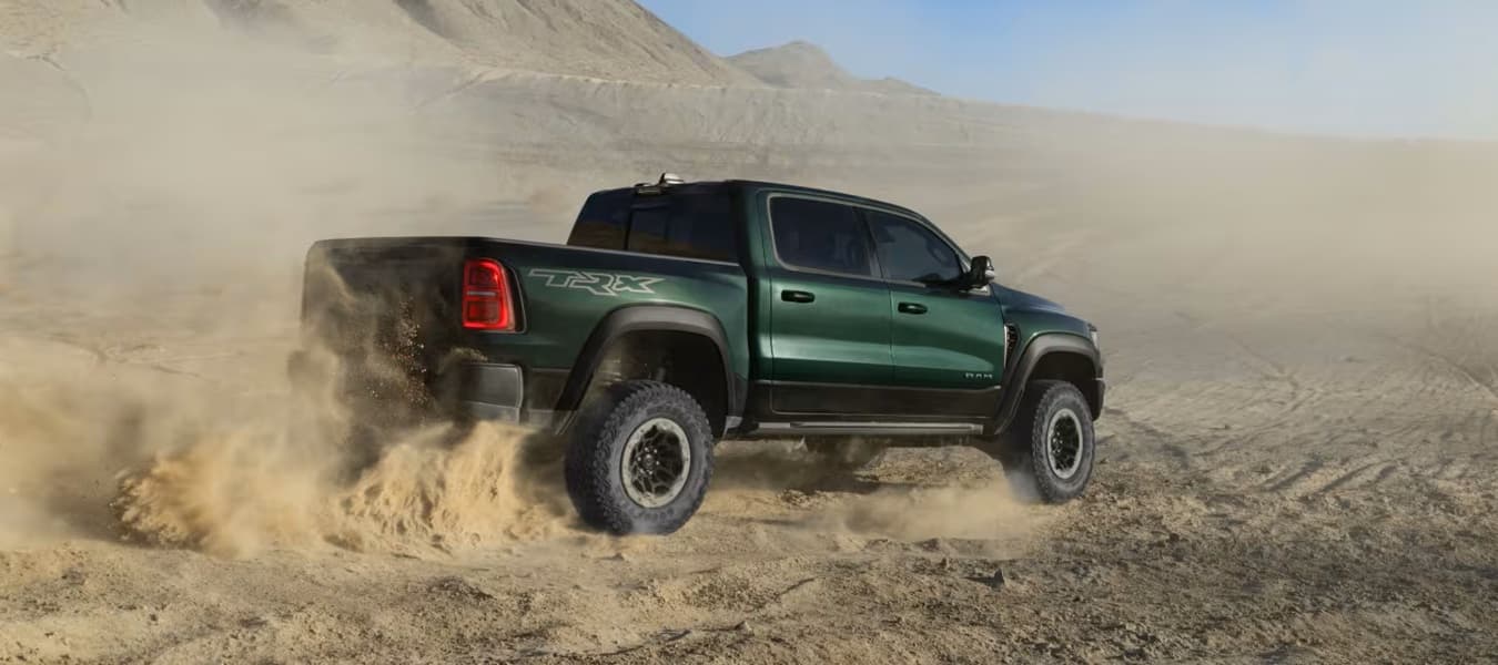 Off-Roading RAM 1500 SRT TRX In Sand