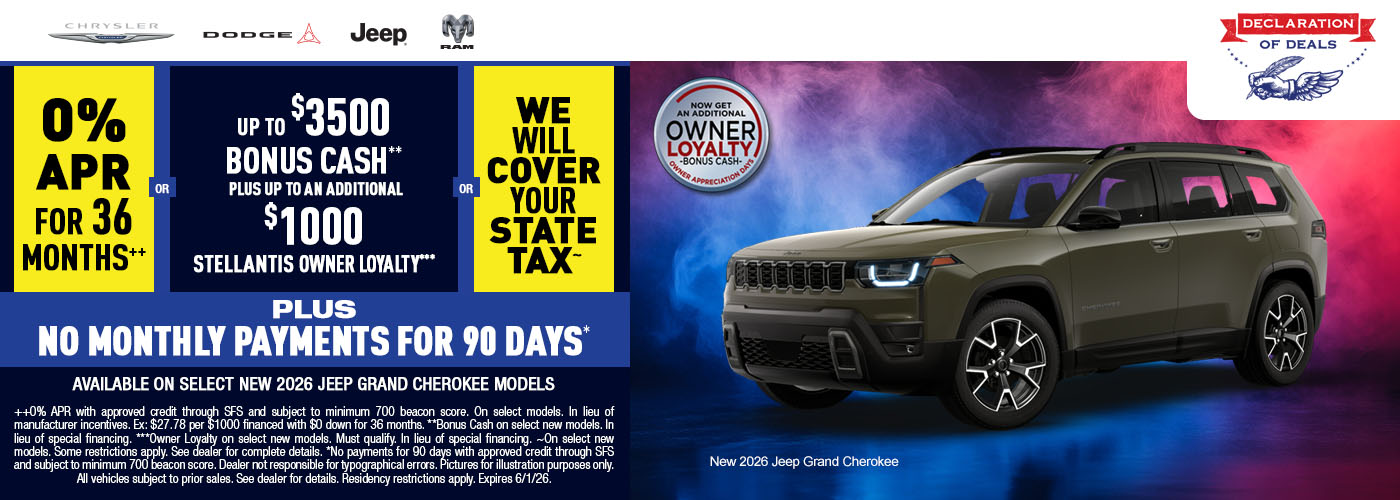 CDJR Incentives for May