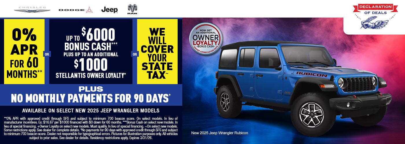 CDJR Incentives March