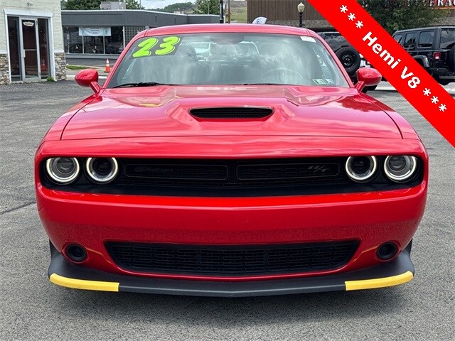 Certified 2023 Dodge Challenger R/T with VIN 2C3CDZBTXPH695921 for sale in Ellwood City, PA