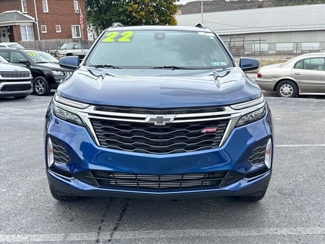 Used 2022 Chevrolet Equinox RS with VIN 3GNAXWEV5NS209054 for sale in Ellwood City, PA