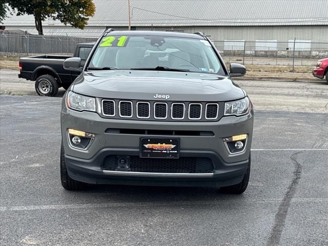 Certified 2021 Jeep Compass Limited with VIN 3C4NJDCB9MT605019 for sale in Ellwood City, PA