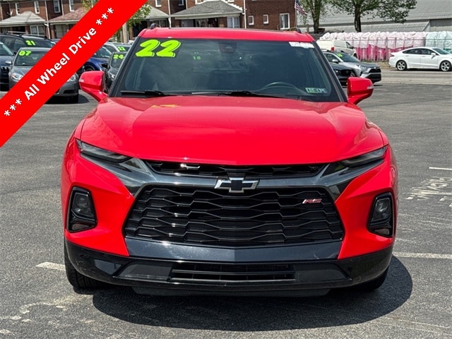Certified 2022 Chevrolet Blazer RS with VIN 3GNKBKRS3NS115573 for sale in Ellwood City, PA