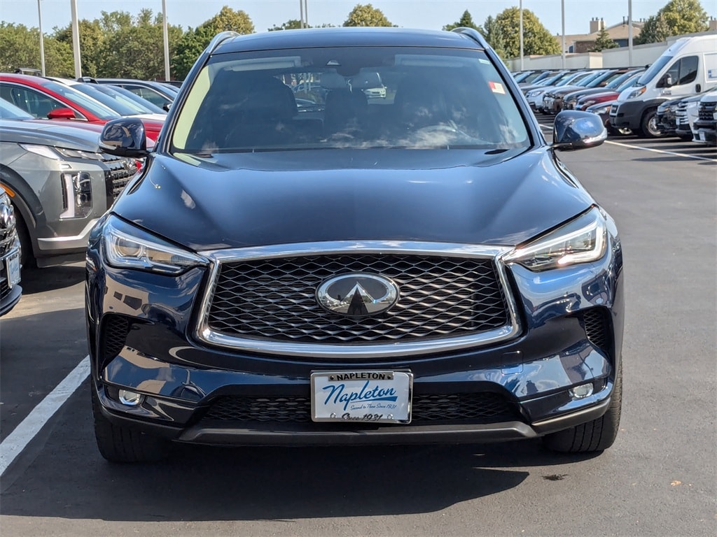 Used 2020 INFINITI QX50 Luxe with VIN 3PCAJ5M3XLF111986 for sale in Aurora, IL