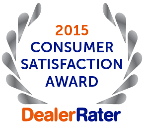 2015 DealerRater Consumer Satisfaction Award