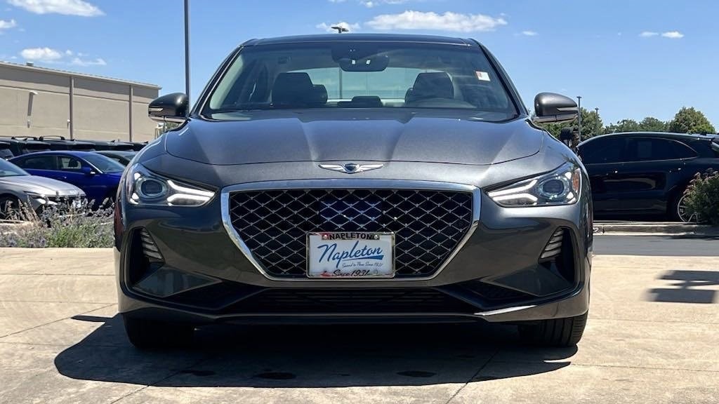 Certified 2021 GENESIS G70 Standard with VIN KMTG74LE0MU074351 for sale in Aurora, IL