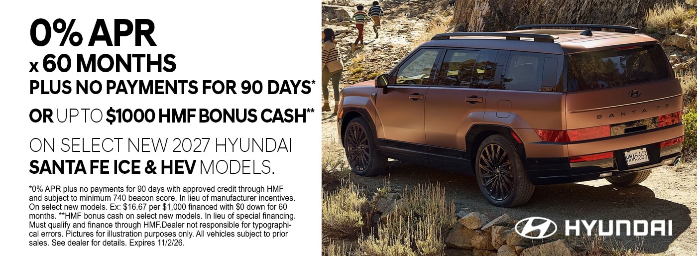 Hyundai Incentives October