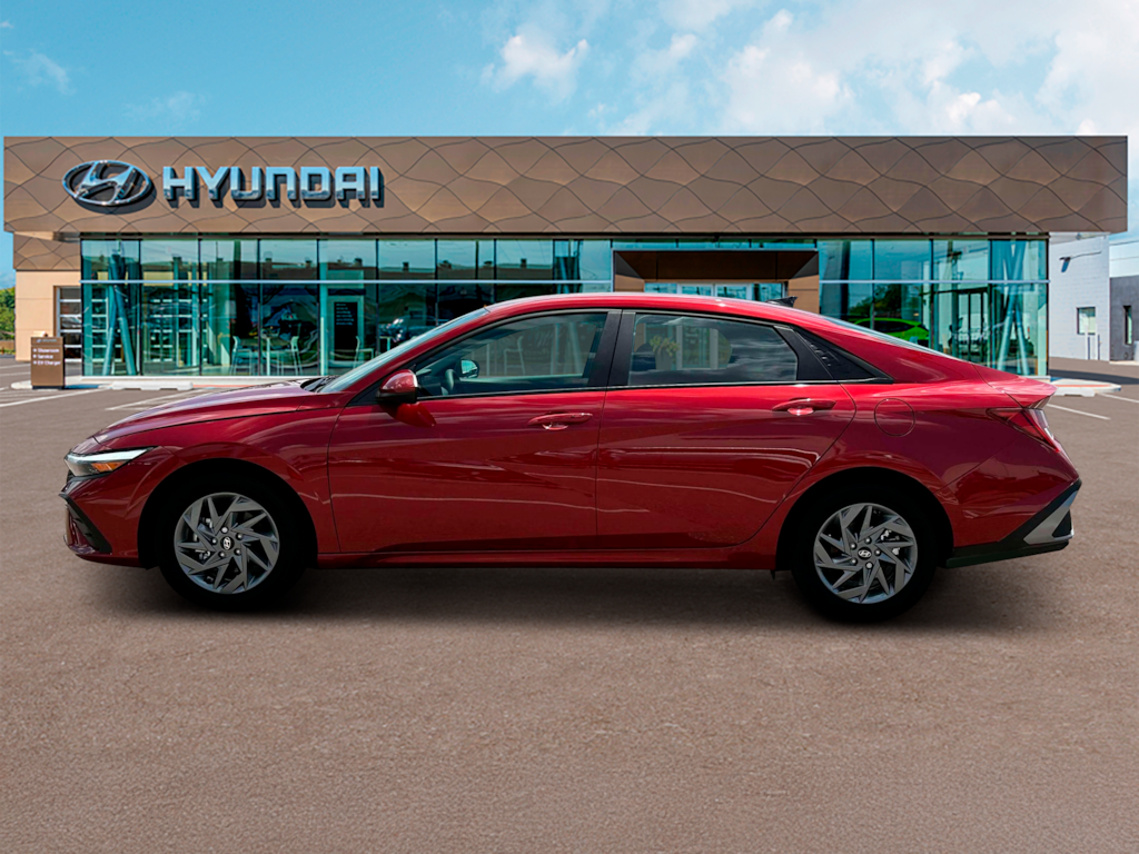 New 2025 Hyundai Elantra Hybrid Blue Sedan