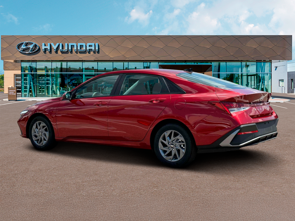 New 2025 Hyundai Elantra Hybrid Blue Sedan