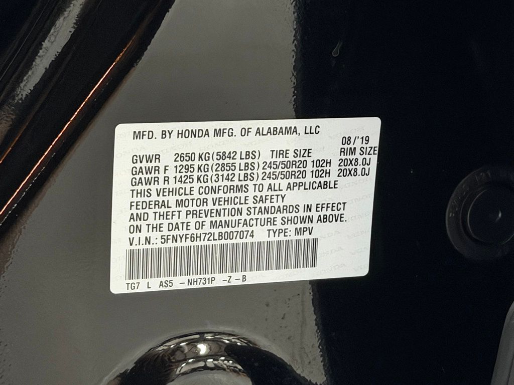 2020 Honda Pilot Black Edition - Photo 29
