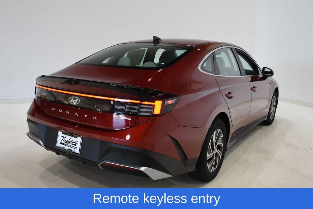New 2026 Hyundai Sonata Hybrid Blue Sedan