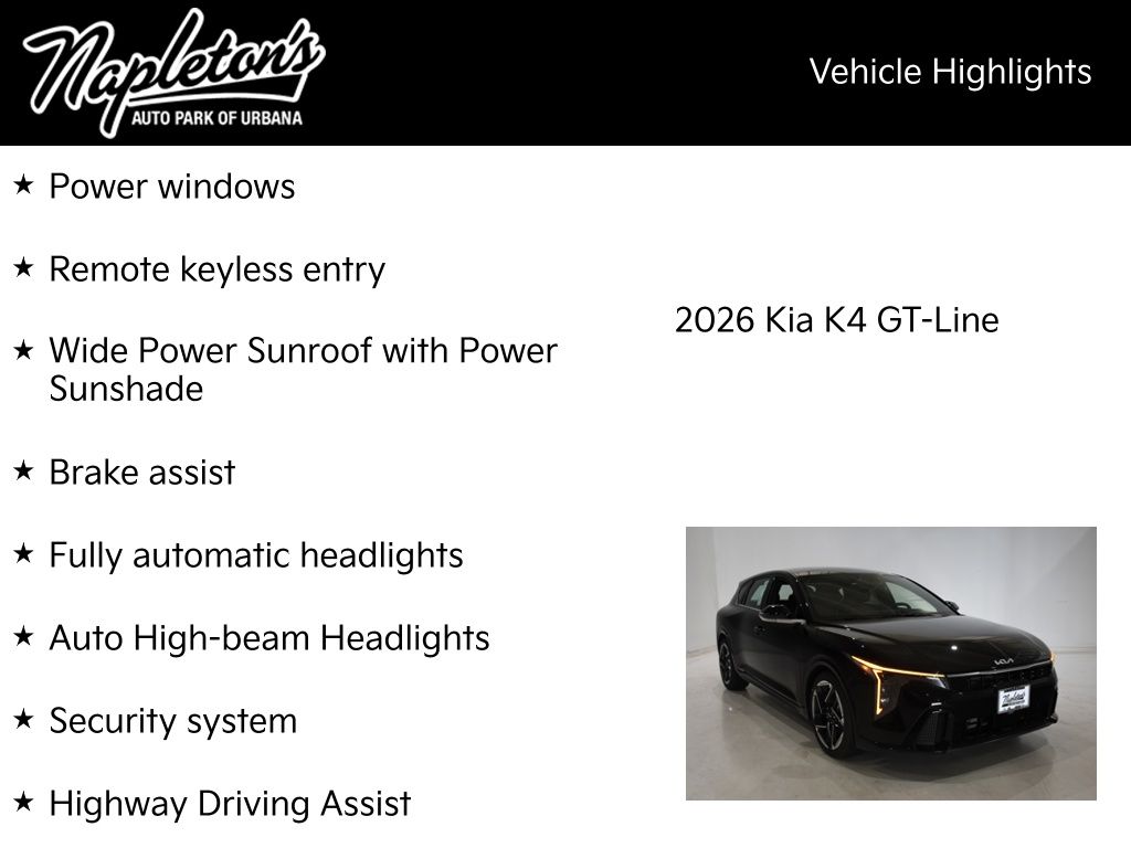 2026 Kia K4 GT-Line - Photo 16