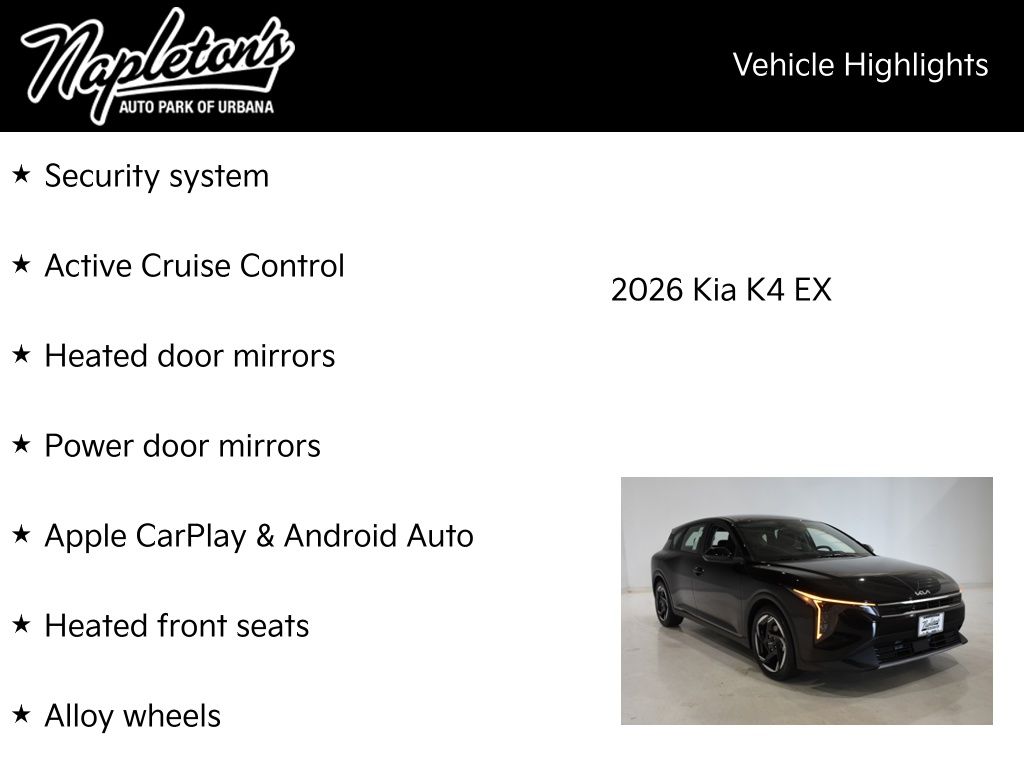 2026 Kia K4 EX - Photo 16