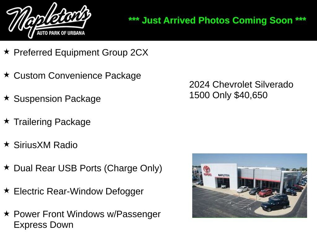 Used 2024 Chevrolet Silverado 1500 Custom Trail Boss Truck Crew Cab