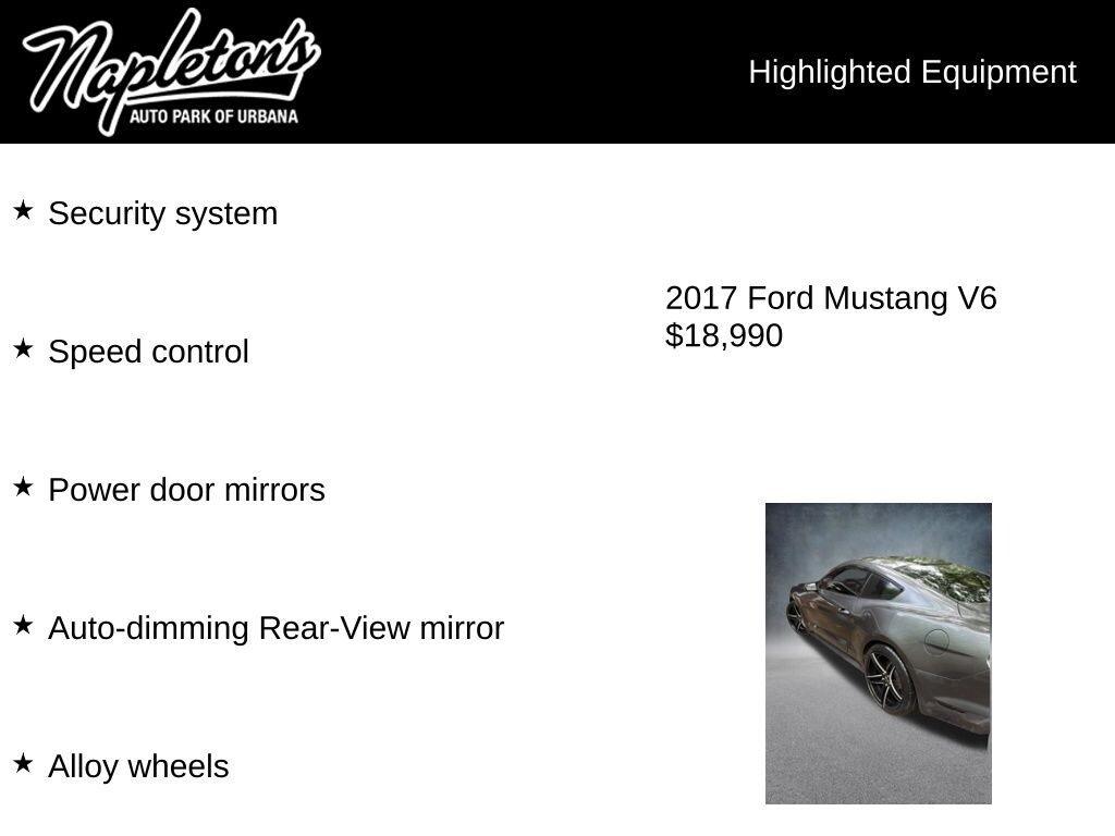 Used 2017 Ford Mustang V6 Coupe