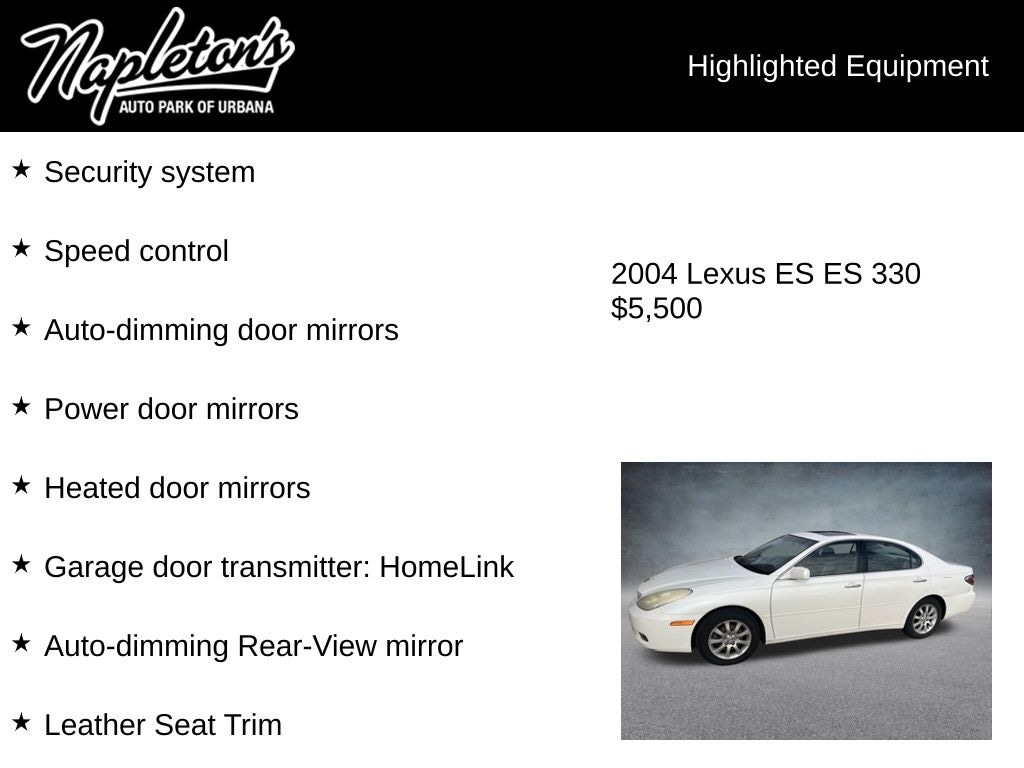 Used 2004 Lexus ES 330 Sedan
