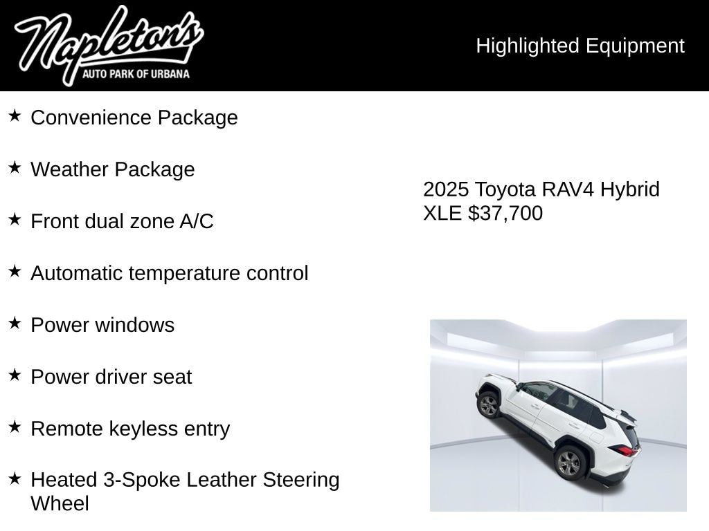 Used 2025 Toyota RAV4 Hybrid XLE SUV