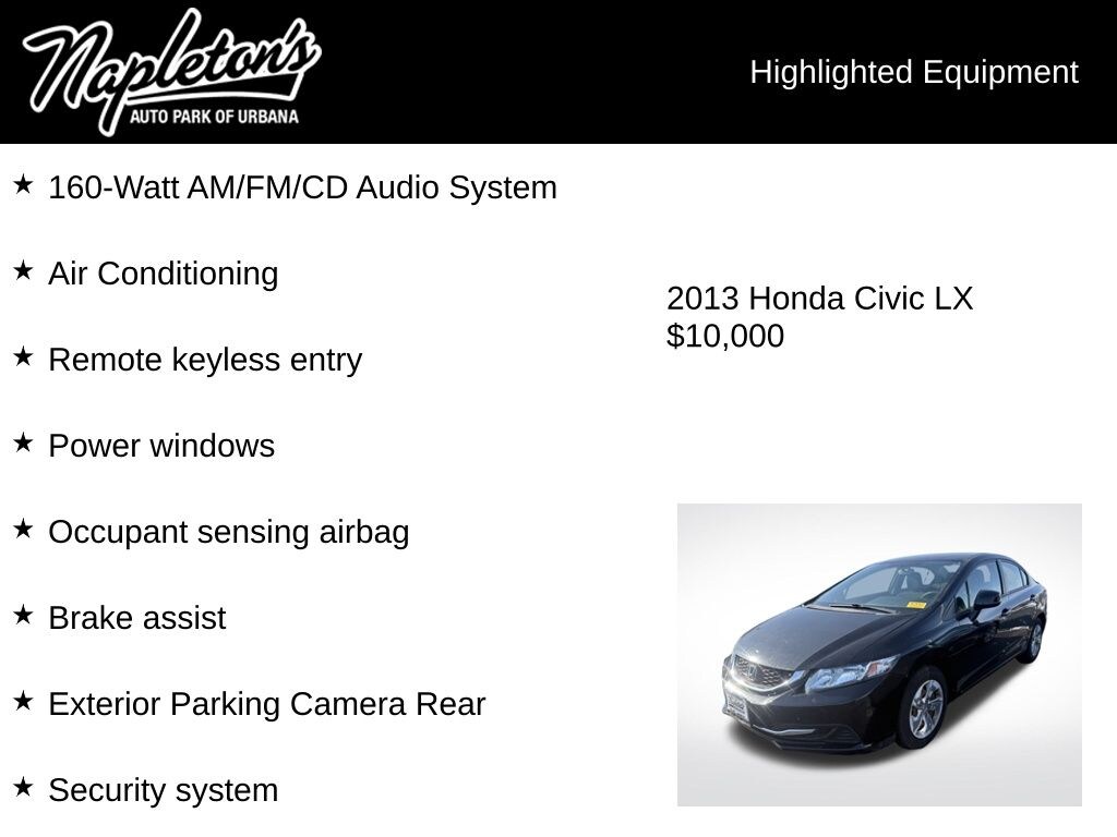 Used 2013 Honda Civic LX Sedan