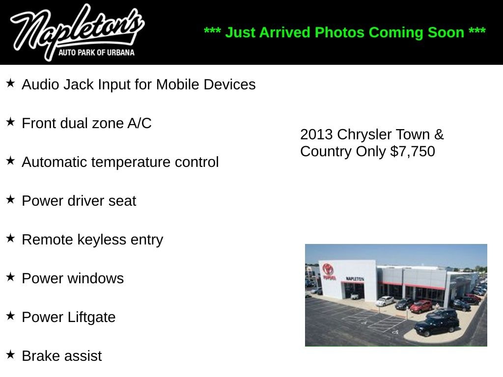 Used 2013 Chrysler Town & Country Touring Van LWB Passenger Van