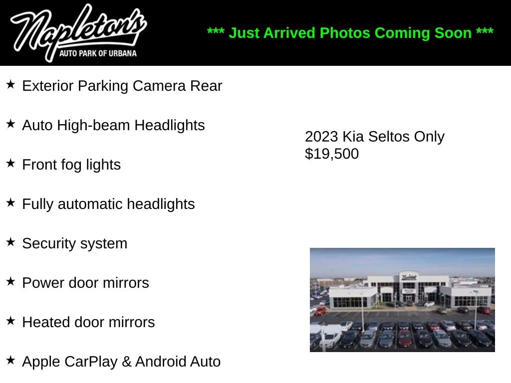 Used 2023 Kia Seltos S with VIN KNDEU2AAXP7393035 for sale in Urbana, IL