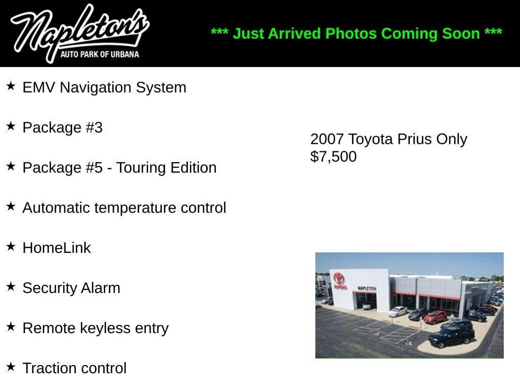 Used 2007 Toyota Prius Touring Sedan