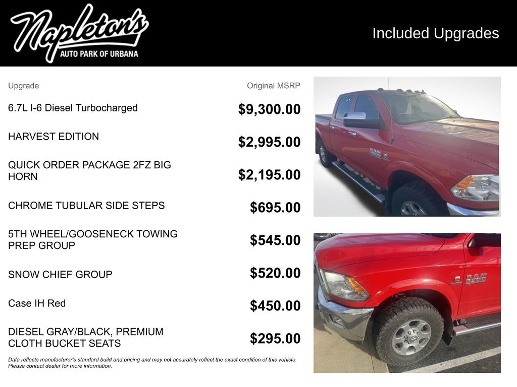 Used 2018 Ram 2500 Big Horn Truck Crew Cab