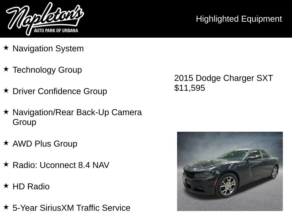 Used 2015 Dodge Charger SXT Sedan