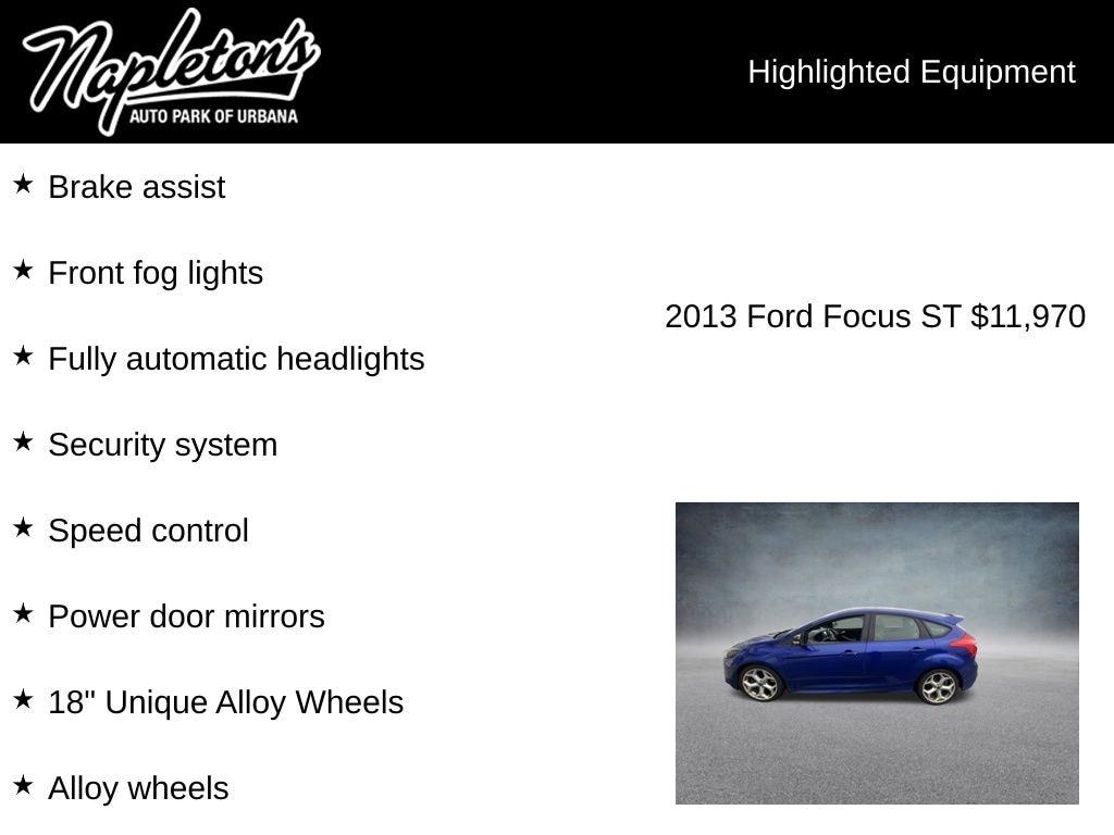 Used 2013 Ford Focus ST Hatchback