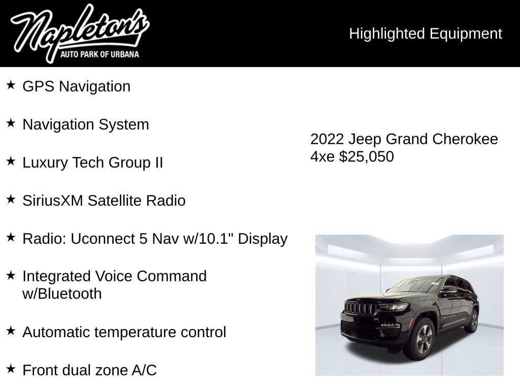 Used 2022 Jeep Grand Cherokee 4xe SUV