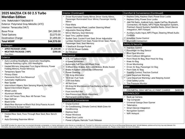 2025 Mazda CX-50 Meridian Edition - Photo 34
