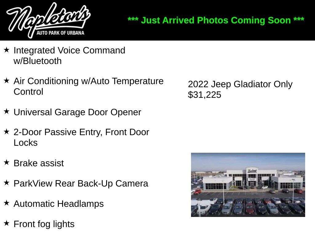 Used 2022 Jeep Gladiator Willys Truck Crew Cab