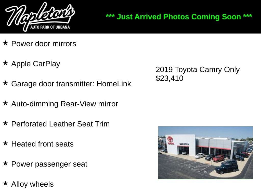 Used 2019 Toyota Camry XSE V6 Sedan
