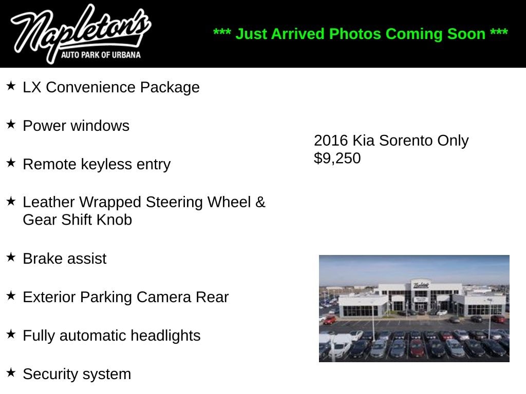 Used 2016 Kia Sorento LX SUV