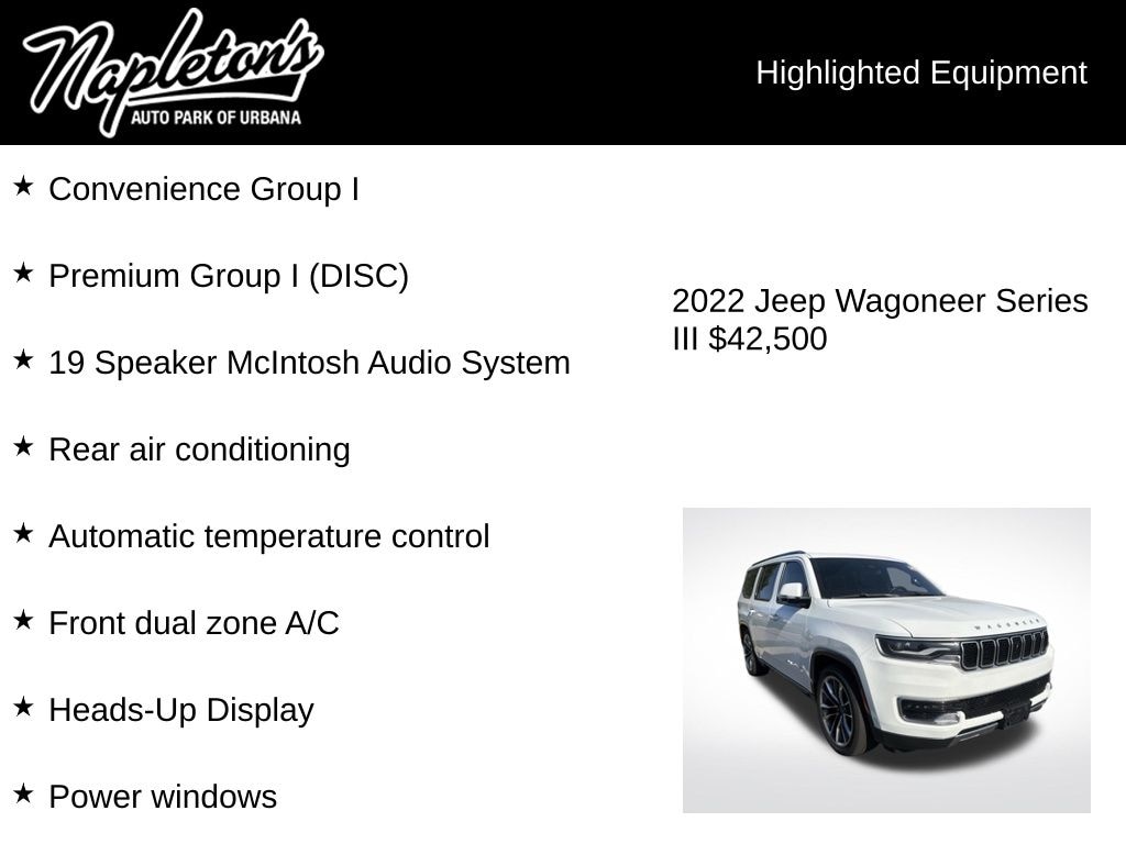 Used 2022 Jeep Wagoneer Series III SUV