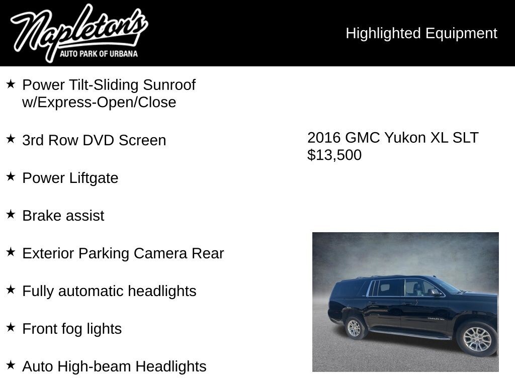 Used 2016 GMC Yukon XL SLT SUV