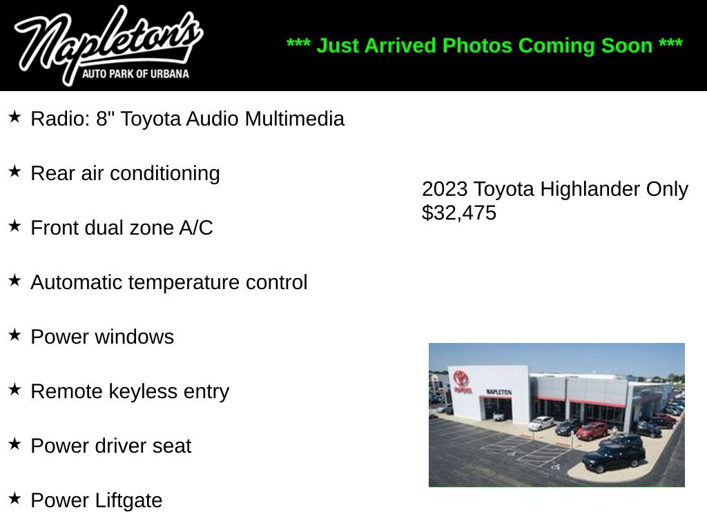 2023 Toyota Highlander LE - Photo 1