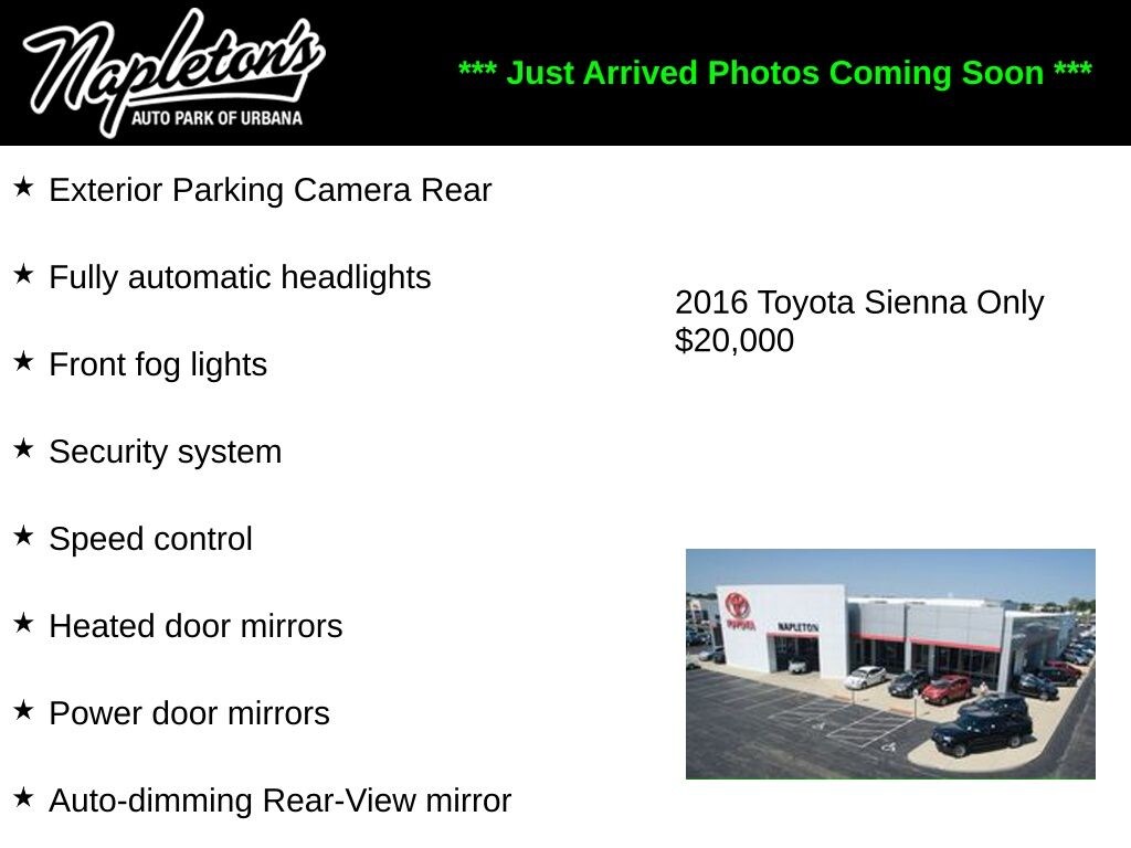 Used 2016 Toyota Sienna XLE Van