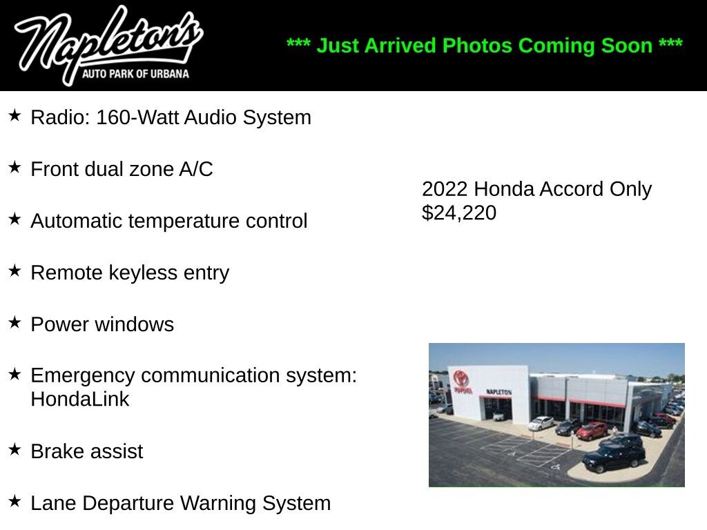 Used 2022 Honda Accord Hybrid Base Sedan