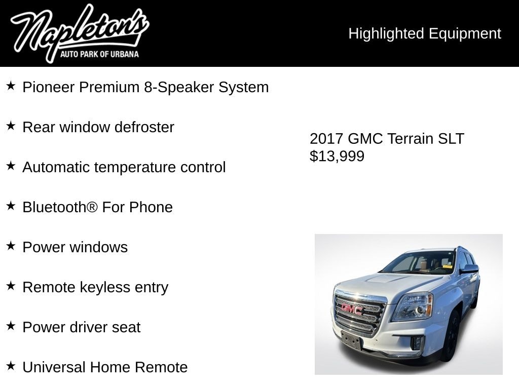 Used 2017 GMC Terrain SLT SUV