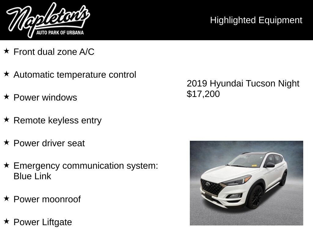 Used 2019 Hyundai Tucson Night SUV