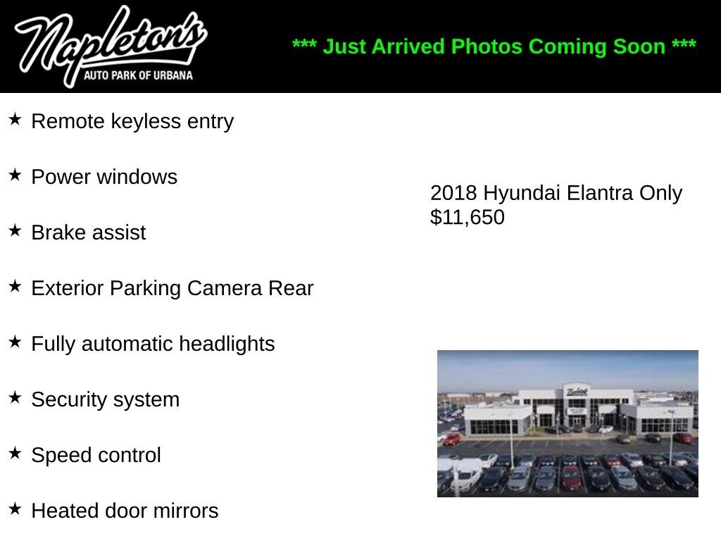 Used 2018 Hyundai Elantra SEL Sedan