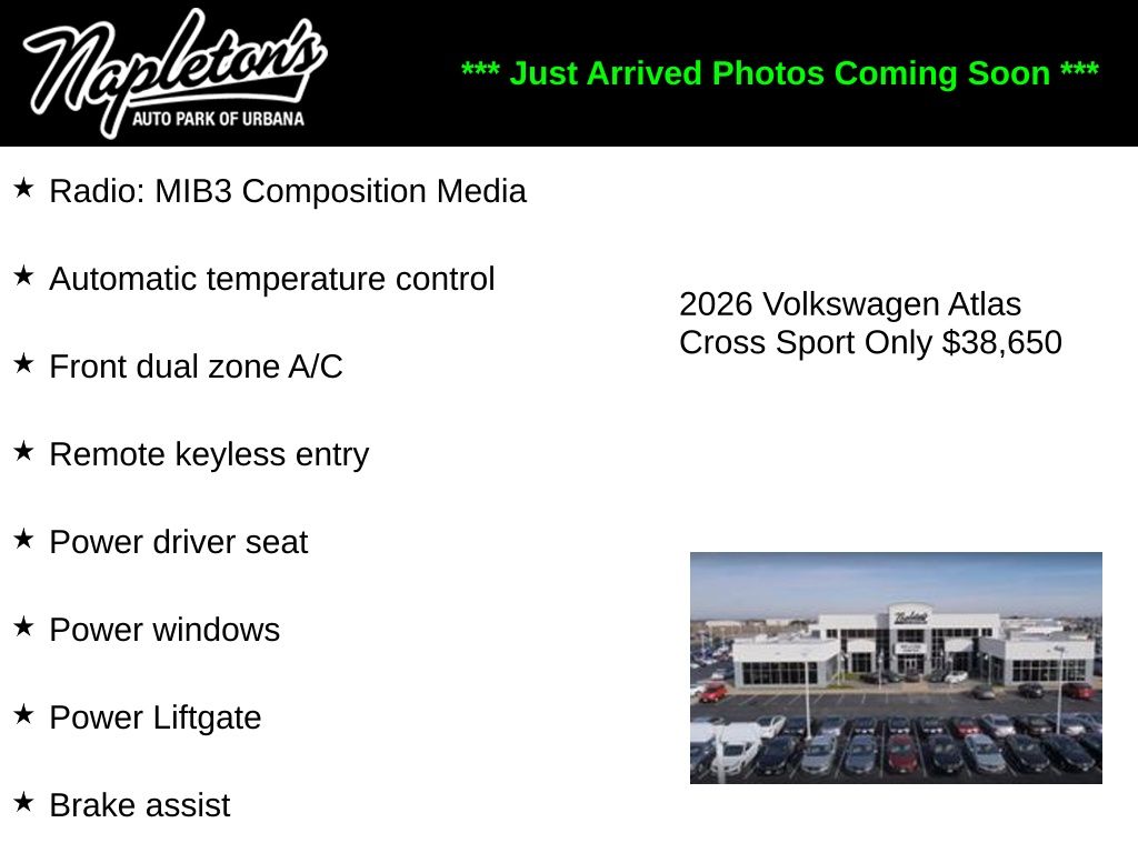 2026 Volkswagen Atlas Cross Sport 2.0T SE w/Tech 4MOTION's photo