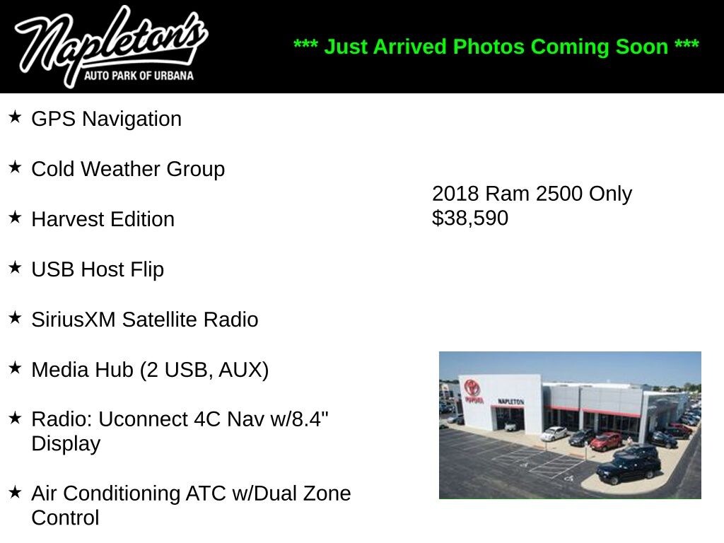 Used 2018 Ram 2500 Big Horn Truck Crew Cab