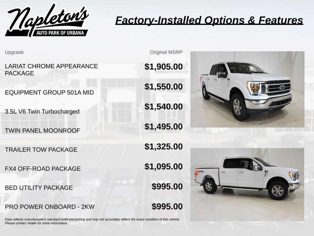 Used 2022 Ford F-150 Lariat Truck SuperCrew Cab
