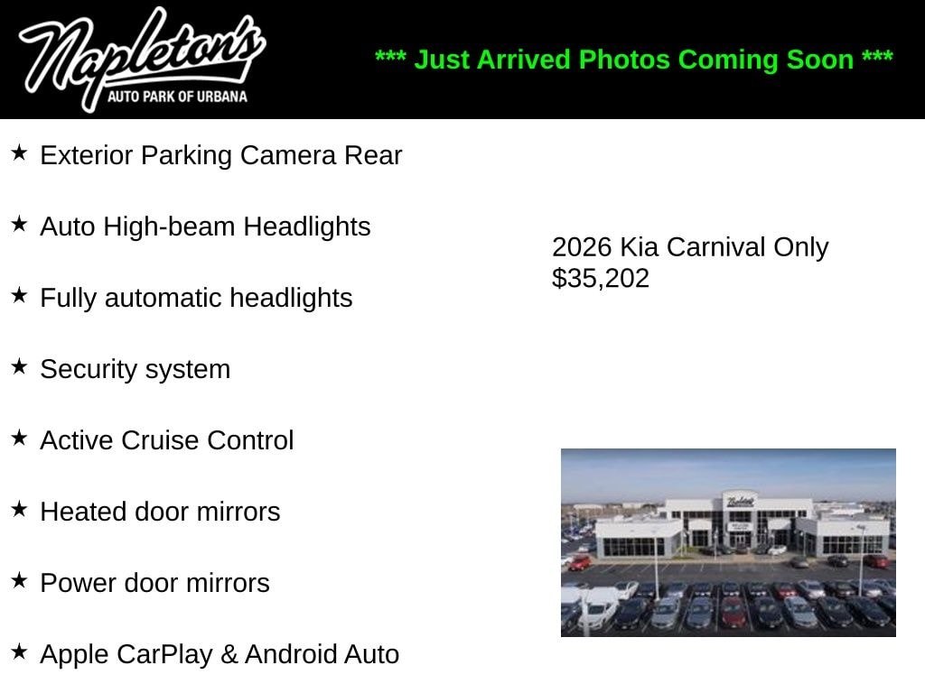 Used 2026 Kia Carnival LXS Van Passenger Van