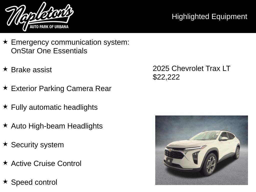 Used 2025 Chevrolet Trax LT SUV