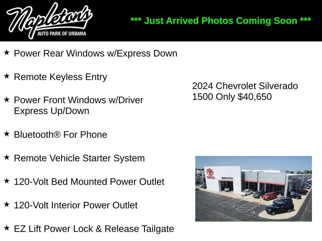 Used 2024 Chevrolet Silverado 1500 Custom Trail Boss Truck Crew Cab