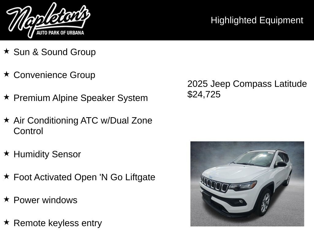 Used 2025 Jeep Compass Latitude SUV