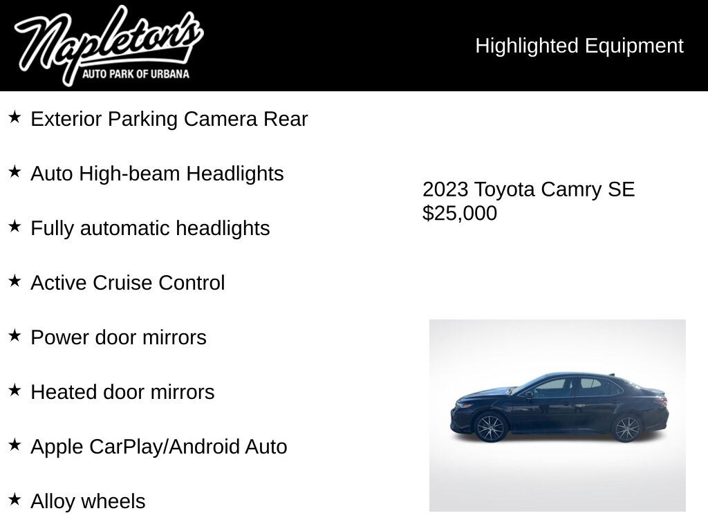 Used 2023 Toyota Camry SE Sedan