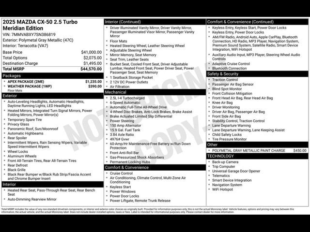 2025 Mazda CX-50 Meridian Edition - Photo 34